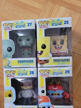 Funko SpongeBob SquarePants Collectible Figures - Yellow/Green/Red/Gray